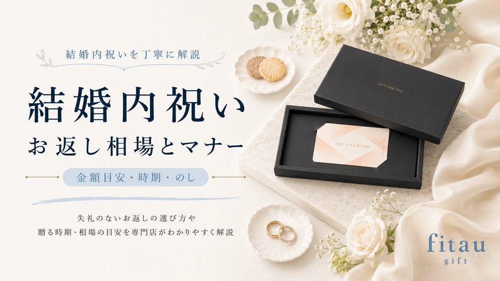 結婚内祝いのお返し相場とマナー