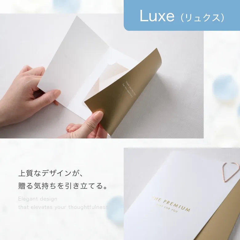 Luxeフォルダーのディテール