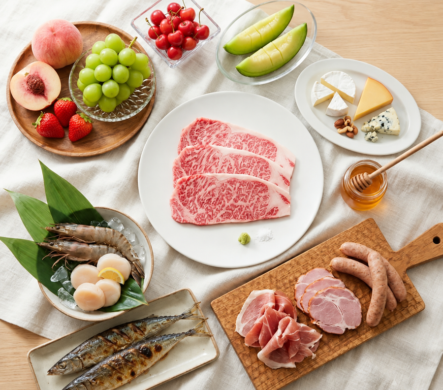 産地直送のグルメも充実